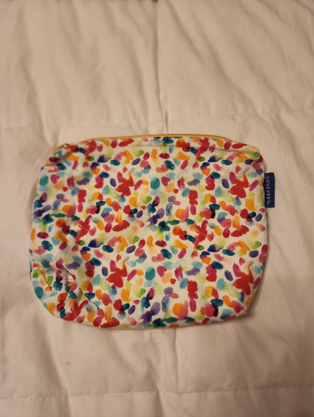 LOUVER Rainbow Confetti Cosmetic Pouch - Multicolor